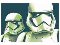 Komar Poster Star Wars Faces Stormtrooper, Star Wars (1 St), Kinderzimmer,