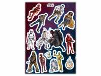Komar Wandtattoo Star Wars Heroes Villains (12 St), 50x70 cm (Breite x Höhe),