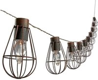 Dehner LED Solarleuchte Solar-Lichterkette Retro mit 10 LED, 330 cm, Warmwei&szlig;, f&uuml;r