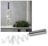 STAR TRADING LED-Lichterkette Draht-Lichterkette "Flaschenkorken"15 LED, chrom