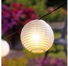 esotec LED Gartenleuchte Solarkette 30 Ballons Lampions 9m +2m Zuleitung 3000K Garten