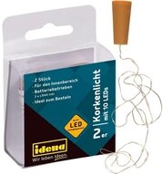 Idena LED-Lichterkette Korkenlicht, 2er Set, mit je 10 LEDs, warmwei&szlig;, 94,5 cm, f&uuml;r