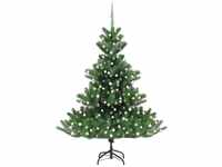 vidaXL Künstlicher Weihnachtsbaum Nordmann LED & Kugeln grün 240 cm (3077734)