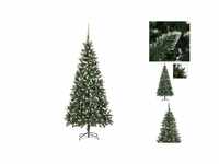 vidaXL Künstlicher Weihnachtsbaum mit LEDs & Kugeln 210 cm (3077801)