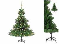 vidaXL Künstlicher Weihnachtsbaum Nordmann LED & Kugeln grün 180 cm (3077560)