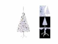 vidaXL Künstlicher Weihnachtsbaum mit LEDs & Kugeln 150 cm 380 Zweige (3077579)