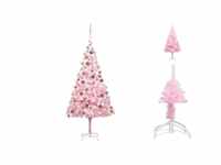 vidaXL Künstlicher Weihnachtsbaum mit LEDs & Kugeln Rosa 240cm (3077587)