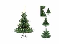 vidaXL Künstlicher Weihnachtsbaum Nordmann LED & Kugeln grün 150 cm (3077645)