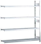 SCHULTE Lagertechnik Steckregal AR, Weitspannregal WS 2000 mit Stahlb&ouml;den, 2500 x