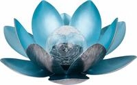 Dehner LED Solarleuchte Solarleuchte Lotus, warmwei&szlig; / kaltwei&szlig;, &Oslash; 27.5 cm, H&ouml;he