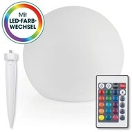 EASYmaxx LED Solarleuchte LED Solarleuchte mit Farbwechsel, Deko Gartenleuchte mit
