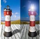 J&uuml;rgen Westerholt GmbH Gartenfigur 2325-110 Roter Sand, Solar Leuchtturm Roter Sand