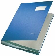 LEITZ Organisationsmappe Unterschriftsmappe 20 F&auml;cher blau
