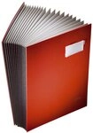 LEITZ Organisationsmappe 5700 Unterschriftsmappe - 20 F&auml;cher, PP kaschiert, rot