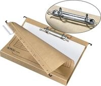 Herlitz Hefter H&auml;ngesammler UniReg mit Ringmechanik chamois Packung mit 8 St&uuml;ck