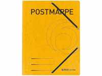 Herlitz Organisationsmappe herlitz Postmappe, Colorspan-Karton, DIN A4, gelb