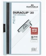 DURABLE Papierscheren 25 Klemmhefter DURACLIP hellblau