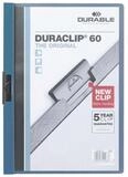 DURABLE Hefter Duraclip 60, mit Klemmfunktion, Format DIN A4, bis 60 Blatt
