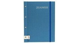 Roth Organisationsmappe Zeugnismappe Metallium, Blau, DIN A4, mit 12 H&uuml;llen