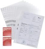 DURABLE Prospekth&uuml;lle, 100 St&uuml;ck, glasklar, Format A4, Universallochung, &Ouml;ffnung