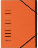 PAGNA F&auml;chermappe Ordnungsmappe 7 F&auml;cher orange