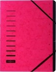 PAGNA Organisationsmappe Pagna Ordnungsmappe 7 F&auml;cher 1-7 rot