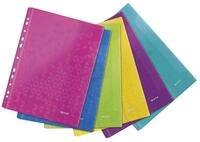 LEITZ Prospekth&uuml;lle WOW 4707, 6 St&uuml;ck, Format A4, Multilochung, seitlich offen,