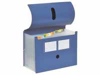 FolderSys 12er Akkordeon-Tasche A4 blau (70006-47)