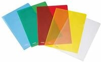 Herlitz F&auml;chermappe 10 Sichth&uuml;llen DIN A4 farbsortiert genarbt 0,19 mm