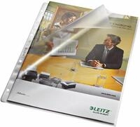 LEITZ Prospekth&uuml;lle 100 Prospekth&uuml;llen 4797 DIN A4 transparent genarbt 0,085...