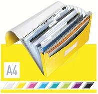 LEITZ F&auml;chermappe LEITZ Projektmappe WOW 6 F&auml;cher gelb DIN A4
