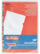 Herlitz Prospekth&uuml;lle 100 Sichth&uuml;llen Economy DIN A4 transparent genarbt 0,09...