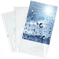 DURABLE Prospekth&uuml;lle Prospekth&uuml;llen Premium DIN A4 &uuml;berbreit glasklar glatt 0,08