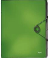 LEITZ F&auml;chermappe Ordnungsmappe Solid 6 F&auml;cher gr&uuml;n 4569-10-50