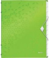 LEITZ F&auml;chermappe Ordnungsmappe WOW 4634 12 F&auml;cher gr&uuml;n