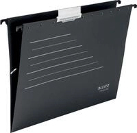 LEITZ Hefter H&auml;ngemappe Alpha Recycle A4 Karton schwarz