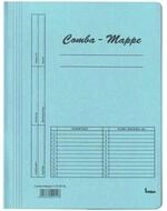 bene F&auml;chermappe 5 Schnellhefter Karton blau DIN A4