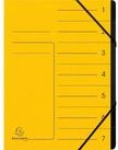 EXACOMPTA Organisationsmappe Ordnungsmappe 540709E DIN A4 7 F&auml;cher Karton gelb