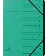 EXACOMPTA Druckerband Ordnungsmappe 541203E DIN A4 1 Farbe des F&auml;cherblocks:...