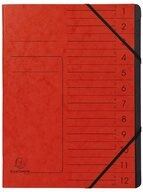 EXACOMPTA F&auml;chermappe Exacompta 541205E Ordnungsmappe - 12 F&auml;cher, A4,