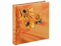 Hama Fotoalbum Jumbo Album Singo", 30x30cm, 100 weiße Seiten, Orange, max.400...