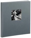 Hama Fotoalbum Fine Art Buchalbum 29x32 50 wei&szlig;e Seiten grau