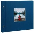 Goldbuch Fotoalbum Schraubalbum Bella Vista Blau 26 975 schwarze Seit