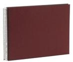 Goldbuch Fotoalbum Spiralalbum Weinrot 25 994 schwarze Seiten 34x30cm