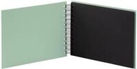 Fotoalbum Fotoalbum Whire-O 40 Seiten 195x145mm mint/schwarz