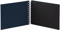 Fotoalbum Fotoalbum Whire-O 40 Seiten 195x145mm navy/schwarz