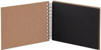 Fotoalbum Fotoalbum Whire-O 40 Seiten 195x145mm kraft/schwarz