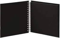 Fotoalbum Fotoalbum Whire-O 60 Seiten 180x180mm schwarz/schwarz