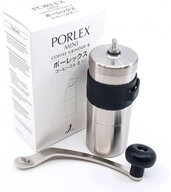 PORLEX Kaffeem&uuml;hle Mini 2 - Handkaffeem&uuml;hle - aus Edelstahl mit...