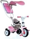 Smoby Dreirad 741401 Dreirad Baby Balade Plus, Rosa